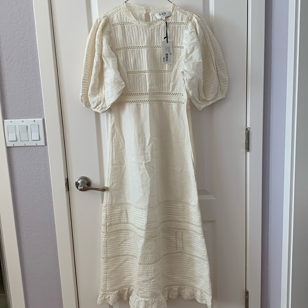 Sea New York Cream Maxi Dress